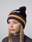 Шапка MITCHELL NESS арт. KN45Z-BLKOUTKNIT-LALAK-BLK Los Angeles Lakers NBA (black)